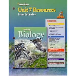  Glencoe Biology Unit 7 Resources Invertebrates (Glencoe 