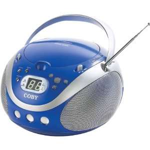  New Blue Portable CD Player With AM/FM Tuner   T44588: MP3 