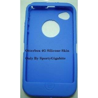 Silicone Skin For Otterbox iphone 4 and 4G by SportyGigabite (Blue)