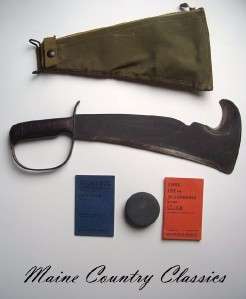   PAL FIGHTING KNIFE MACHETE w/Honing Stones & Booklets Complete  