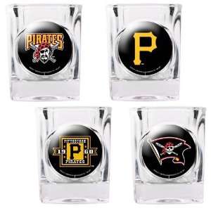  Pittsburgh Pirates 4 Piece Shot Glass Set Sports 