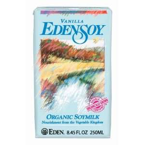 Eden Foods Organic Edensoy Vanilla ( 9x3/8.45OZ):  Grocery 