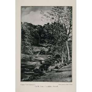  1911 Print River Carron Scotland Landscape Hugh Nisbet 