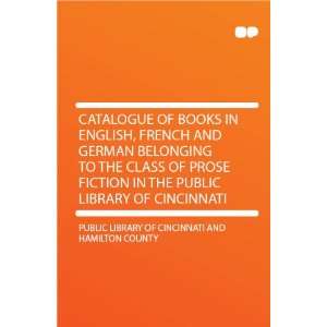   of Cincinnati: Public Library of Cincinnati and Hamilton County: Books