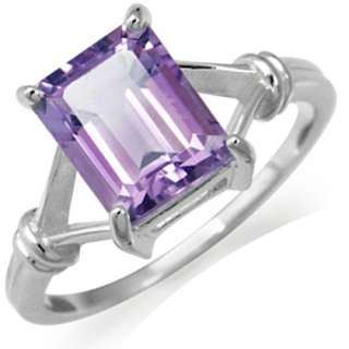 32ct. Natural Amethyst 925 Sterling Silver Solitaire Ring  