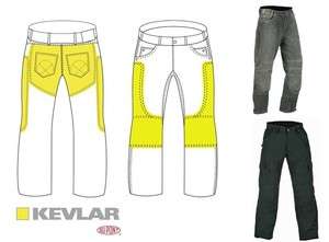 Motorcycle Red Route Kevlar & Armour Jeans & Cargo Trousers VARIOUS 
