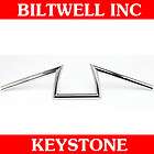 Biltwell Inc. Chrome Non Dimpled Keystone Handlebars Z Bars Harley 