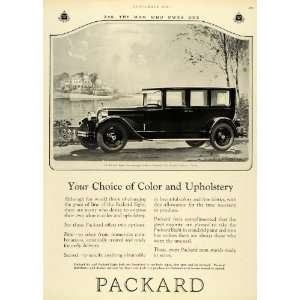  1925 Ad Black Packard Eight Seven Passenger Sedan 