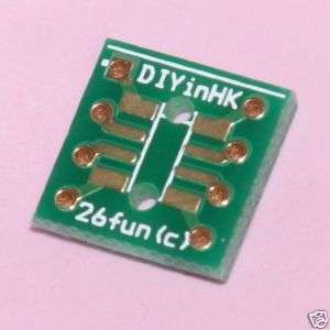 10pcs SOIC to DIP 8 pin Convert PCB Adapter SMD OPA627  