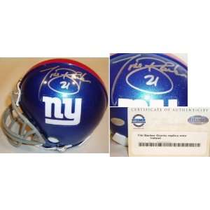   New York Giants Autographed Riddell Mini Helmet