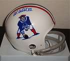 WES WELKER SIGNED AUTOGRAPHED NEW ENGLAND PATRIOTS THROWBACK MINI 
