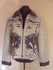 WOODED RIVER Brown Western Wool Blend Cowgirl Sweater Jacket S