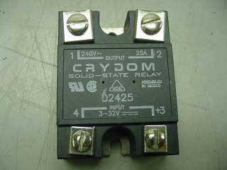 Crydom D2425 Solid State Relay 240VAC 25A 3 32VDC  