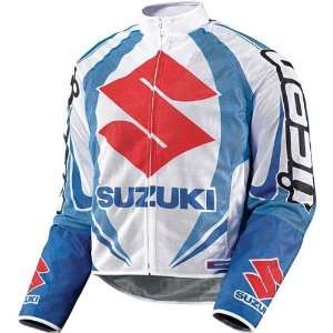 Icon Suzuki Hooligan Jacket , Gender: Mens, Size: 2XL, Color: Blue 
