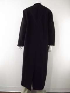   length wool coat overcoat GEIGER black XL 40 leather Waterproof  