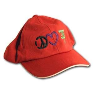   Peace Love and Disc Golf Embroidered Dri Weave Hat