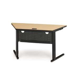  KR 56.5 Trapezoid Training Table Color Black/Maple 