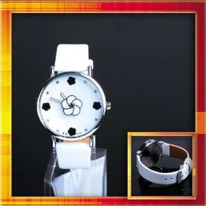   drill round dial Ladies adjustable imitation leather strap Watch W0312