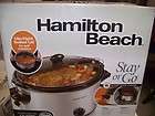 Hamilton Beach 6 Quart Stay or Go Slow Cooker 33262 crock pot NEW