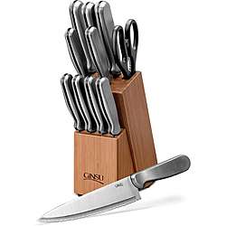 Ginsu 04815 11 piece Stainless Steel Knife and Bamboo Block Set 