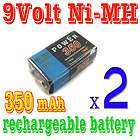 9v 9 volt 350mah pp3 nimh rechargeab le battery $ 6 90 shipping $ 