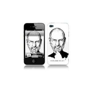   Iphone 4/4s Single Colored Skin Sticker    Steve Jobs Electronics