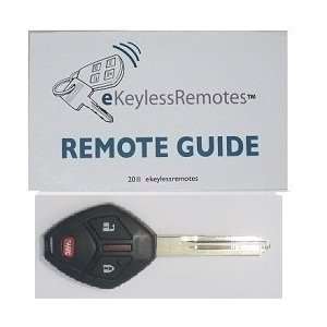 2006 Mitsubishi Endeavor Uncut Remote Head Key With Flat Blade* (Must 