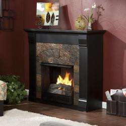 Stonegate Black Gel Fuel Fireplace  Overstock