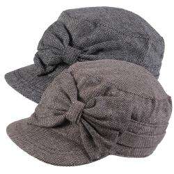 Adi Designs Womens Bow Accent Woven Military Cap  Overstock
