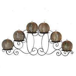 Swirl Iron Wall Candle Sconce  