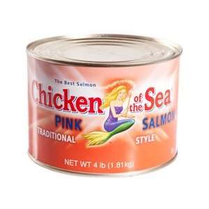 Chicken of the Sea Traditional Style Pink Salmon 64 Oz(4 Lbs) (Case of 