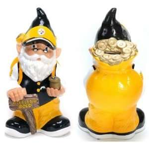  Steelers Garden Gnome Coin Bank (Quantity of 1)