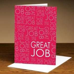  Successories Great Job Red 25 Pack Greeting Cards Health 