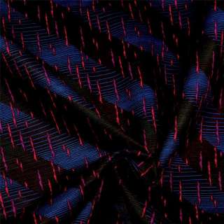 Moda Cotton Fabric Stunning Black, Blue, Red, Green Abstract Fat 