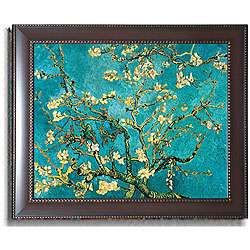 Vincent van Gogh Mandorlo in Fiore Framed Canvas  Overstock