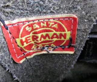 Vintage HERMAN SANTA ROSA ENGINEER MOTORCYCLE BOOTS Biltrite Steel Toe 