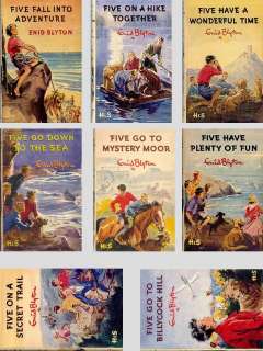 13 DIFFERENT IMAGES OF THE FAMOUS FIVE BOOK COVERS IMAGES ON MAGNETS