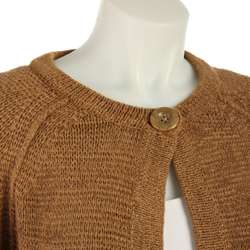 August Silk Womens 1 button Flyaway Sweater  