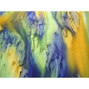  Pure Silk Hand Painted Scarf: Home & Kitchen