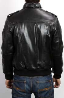   Sale   Boys New Black Lambskin Leather bomber Biker Jacket size 12 14