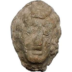  Ancient Greek MONEY BAG Seal 200BC APOLLO HEAD Authentic Ancient 