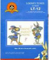 New Looney Tunes Bugs and Lola Cross Stitch Kits Rare!!  