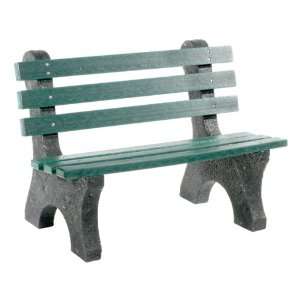 Central Park Recycled Plastic Outdoor Bench 4 L: Patio 