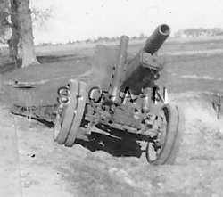 WWII German RP  Artillery  Captured Russian 152mm Gun  