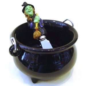  Halloween Witch and Cauldron Spreader and Bowl Set 
