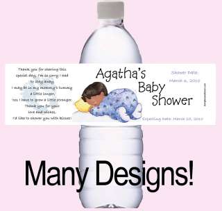 PERSONALIZED BABY SHOWER FAVORS WATER BOTTLE LABELS 25!  