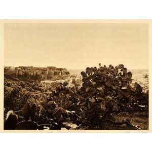  1925 Tripoli Lebanon Citadel Castle Fort Photogravure 