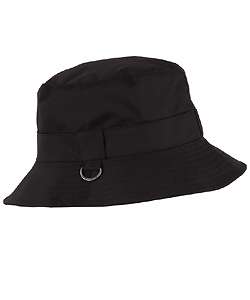 Burberry Black Cotton Bucket Hat  