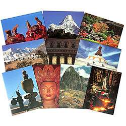 Set of 10 Sacred Light Greeting Cards (Nepal)  