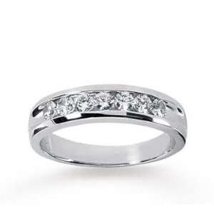    14k White Gold Sleek Trendy 0.70 Carat Mens Diamond Ring Jewelry